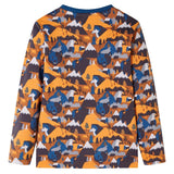 Vidaxl kinderpyjama met lange mouwen 116 cognackleurig
