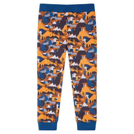 Vidaxl kinderpyjama met lange mouwen 128 cognackleurig