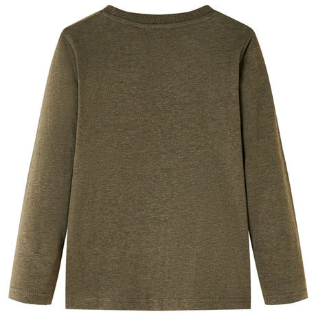 Vidaxl kindershirt met lange mouwen 104 gemêleerd kakikleur