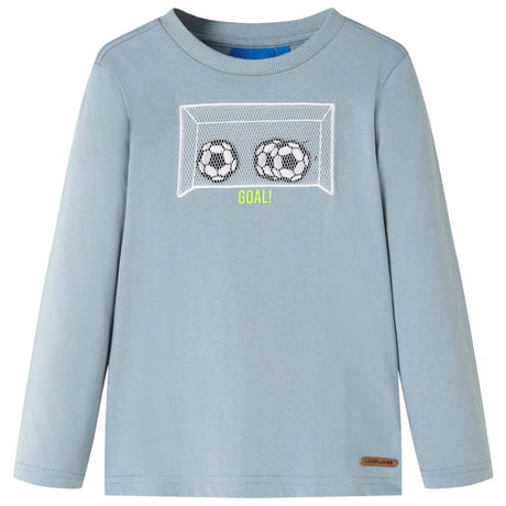 Vidaxl kindershirt met lange mouwen 92 lichtblauw