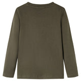 Vidaxl kindershirt met lange mouwen 116 kakikleurig