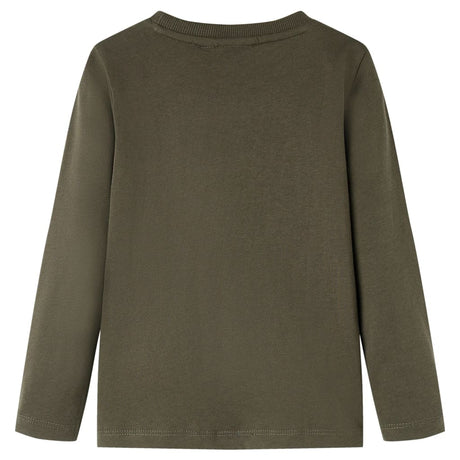 Vidaxl kindershirt met lange mouwen 128 kakikleurig