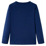 Vidaxl kindershirt met lange mouwen 104 marineblauw