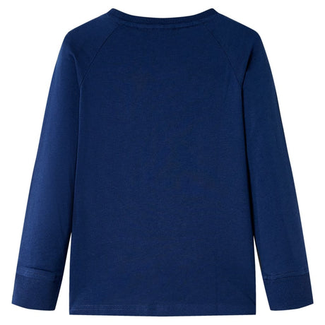 Vidaxl kindershirt met lange mouwen 104 marineblauw