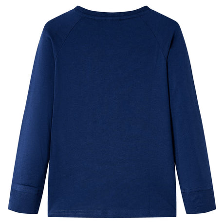 Vidaxl kindershirt met lange mouwen 116 marineblauw