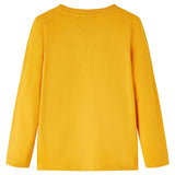 Vidaxl kindershirt met lange mouwen 128 okerkleurig