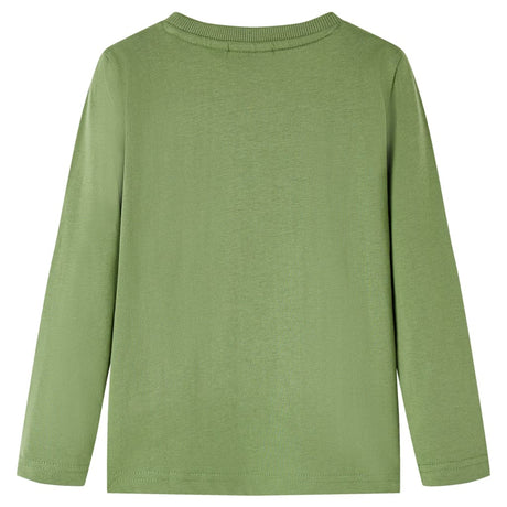 Vidaxl kindershirt met lange mouwen 104 lichtkakikleurig