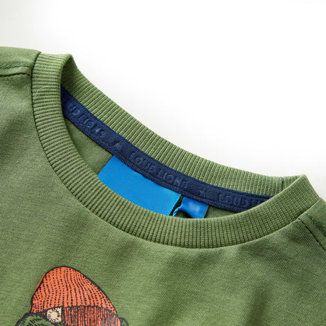 Vidaxl kindershirt met lange mouwen 128 lichtkakikleurig