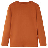 Vidaxl kindershirt met lange mouwen 116 oranjebruin