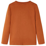 Vidaxl kindershirt met lange mouwen 128 oranjebruin