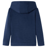 Vidaxl kindertrui met capuchon 92 gemêleerd marineblauw en oranje