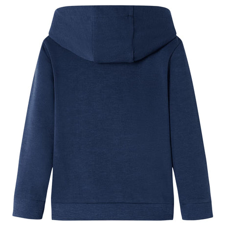 Vidaxl kindertrui met capuchon 104 gemêleerd marineblauw en oranje