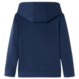 Vidaxl kindertrui met capuchon 128 gemêleerd marineblauw en oranje