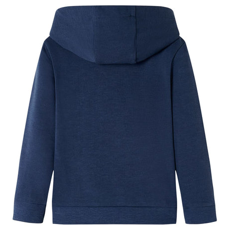 Vidaxl kindertrui met capuchon 128 gemêleerd marineblauw en oranje