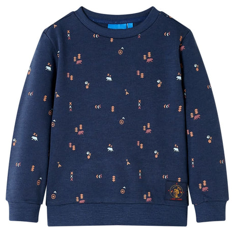 Vidaxl kindertrui 128 gemêleerd marineblauw