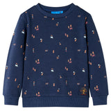 VidaXL Kindertrui 140 gemêleerd marineblauw