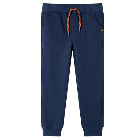 Vidaxl kinderjoggingbroek 92 gemêleerd marineblauw