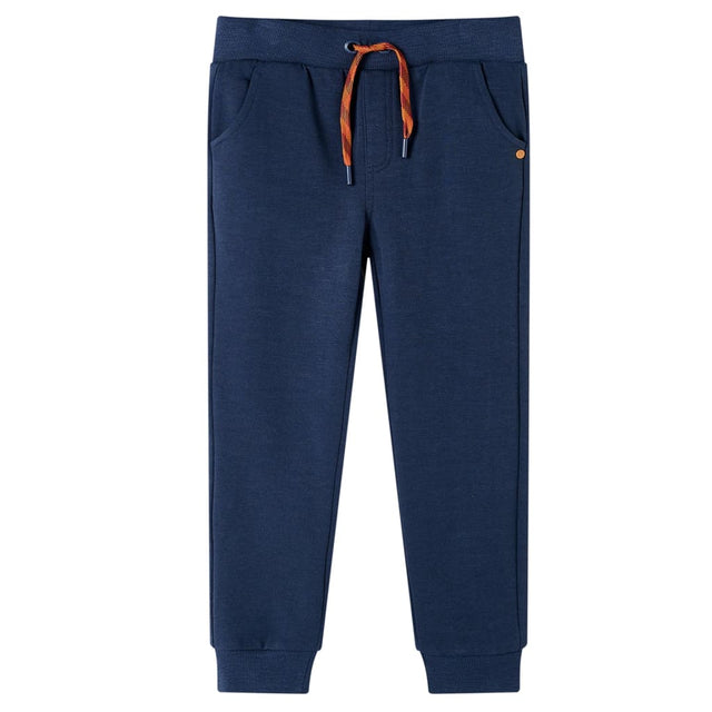 Vidaxl kinderjoggingbroek 128 gemêleerd marineblauw