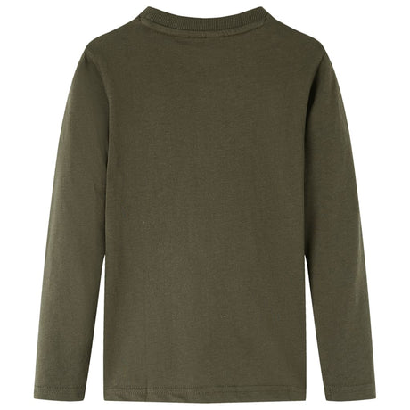 Vidaxl kindershirt met lange mouwen 116 kakikleurig