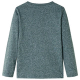 Vidaxl kindershirt met lange mouwen 128 gemêleerd donkergroen