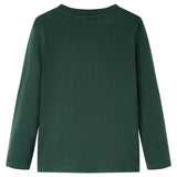 Vidaxl kindershirt met lange mouwen 116 donkergroen