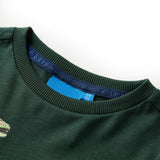Vidaxl kindershirt met lange mouwen 116 donkergroen