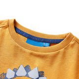 Vidaxl kindershirt met lange mouwen 116 donkerokerkleurig