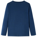 Vidaxl kindershirt met lange mouwen 116 marineblauw