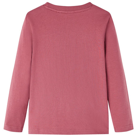 Vidaxl kindershirt met lange mouwen 116 donkerrood