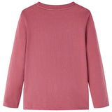 Vidaxl kindershirt met lange mouwen 128 donkerrood