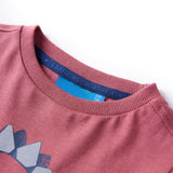 Vidaxl kindershirt met lange mouwen 128 donkerrood
