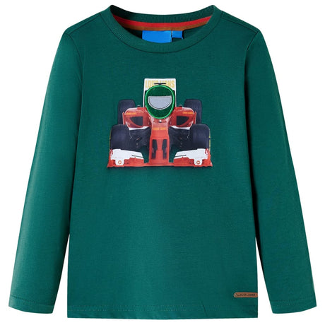 Vidaxl kindershirt met lange mouwen 128 groen