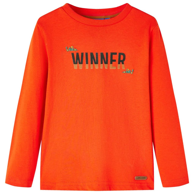 Vidaxl kindershirt met lange mouwen 104 felroranje