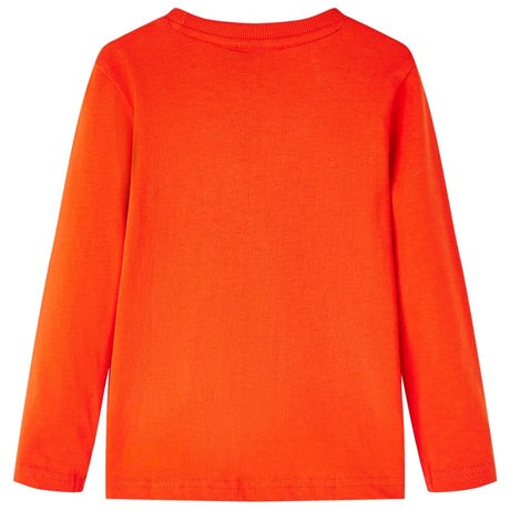 Vidaxl kindershirt met lange mouwen 128 felroranje