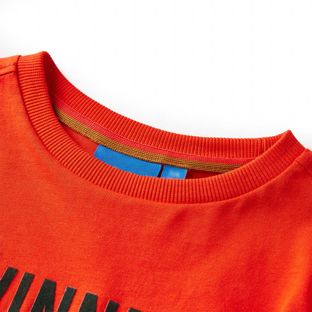 Vidaxl kindershirt met lange mouwen 128 felroranje