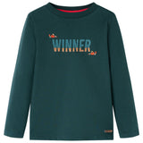 Vidaxl kindershirt met lange mouwen 116 donkergroen