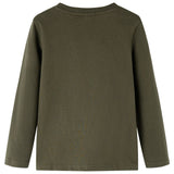 VidaXL Kindershirt met lange mouwen 104 kakikleurig