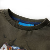 VidaXL Kindershirt met lange mouwen 140 kakikleurig