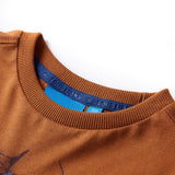 VidaXL Kindershirt met lange mouwen 128 cognackleurig