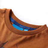 VidaXL Kindershirt met lange mouwen 140 cognackleurig