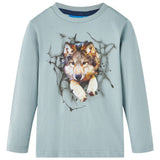 VidaXL Kindershirt met lange mouwen 92 lichtblauw
