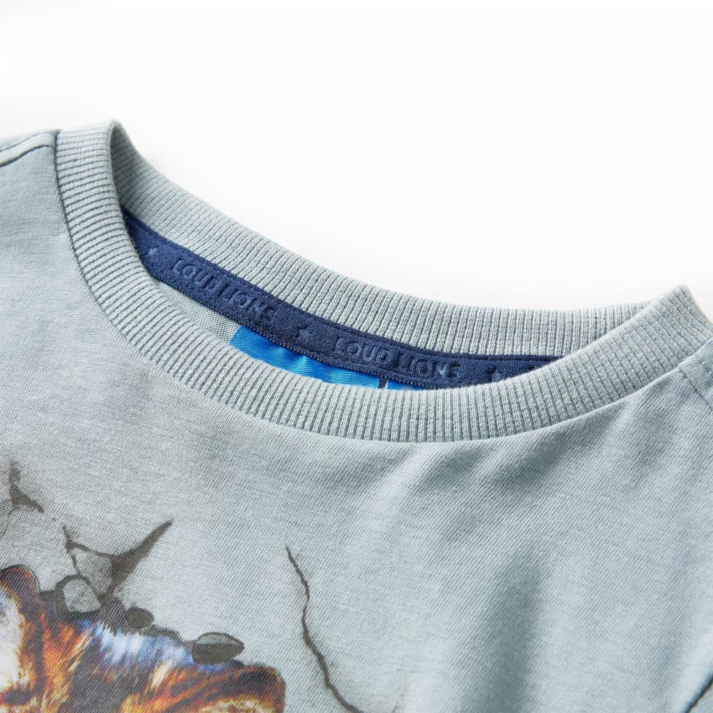 VidaXL Kindershirt met lange mouwen 128 lichtblauw