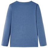 Vidaxl kindershirt met lange mouwen 116 gemêleerd blauw
