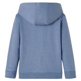 Vidaxl kindertrui met capuchon 104 gemêleerd blauw