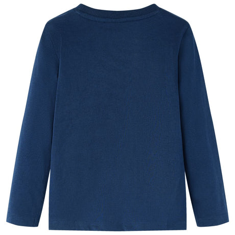 Vidaxl kindershirt met lange mouwen 116 marineblauw