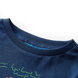 Vidaxl kindershirt met lange mouwen 128 marineblauw