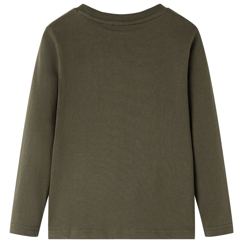 Vidaxl kindershirt met lange mouwen 104 kakikleurig
