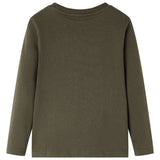 Vidaxl kindershirt met lange mouwen 104 kakikleurig