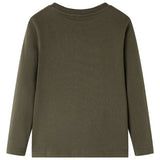 VidaXL Kindershirt met lange mouwen 140 kakikleurig