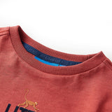 Vidaxl kindershirt met lange mouwen 128 roodbruin